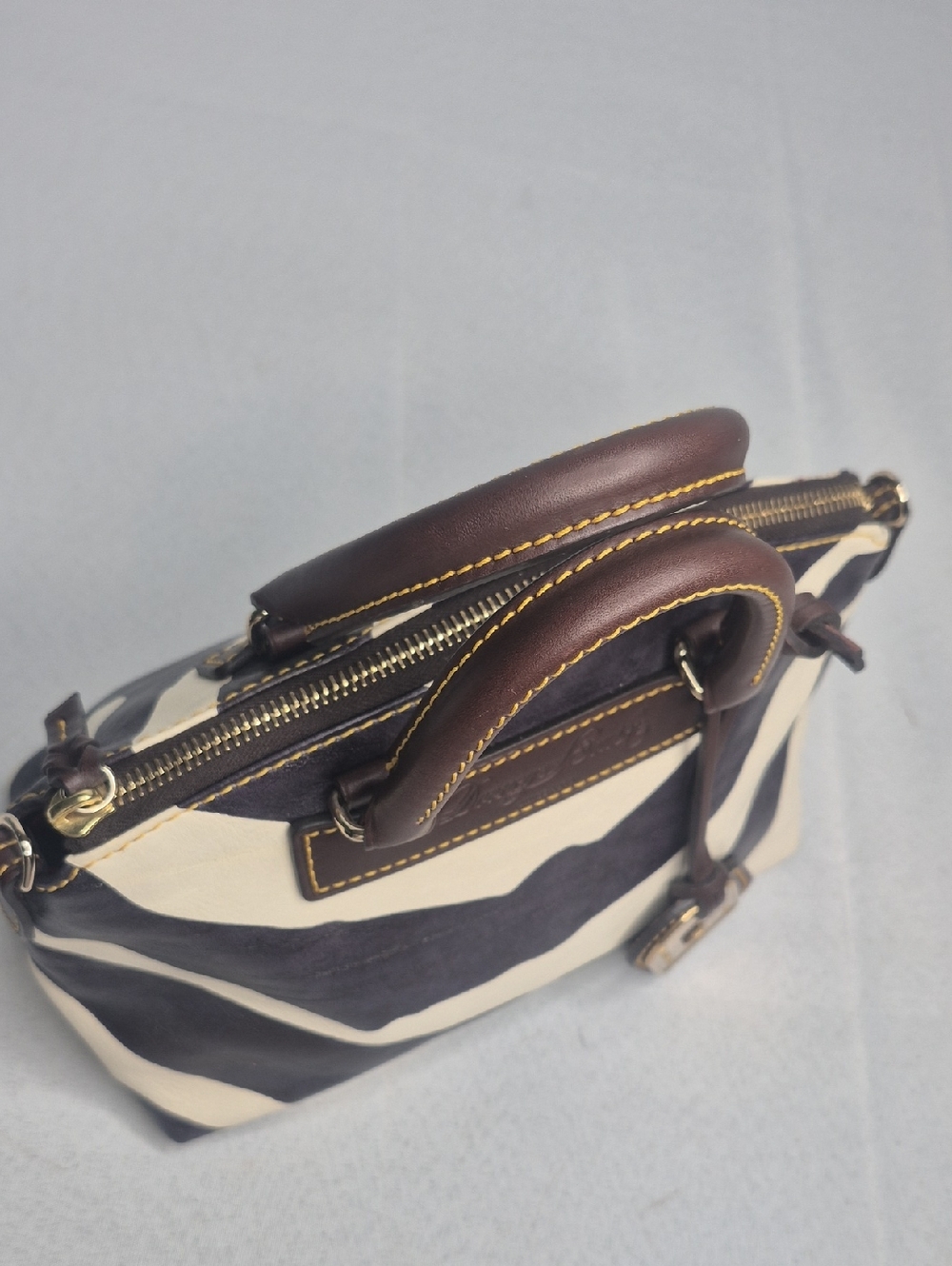 Dooney & Bourke Small Zebra Print Bag - Picture 11 of 17